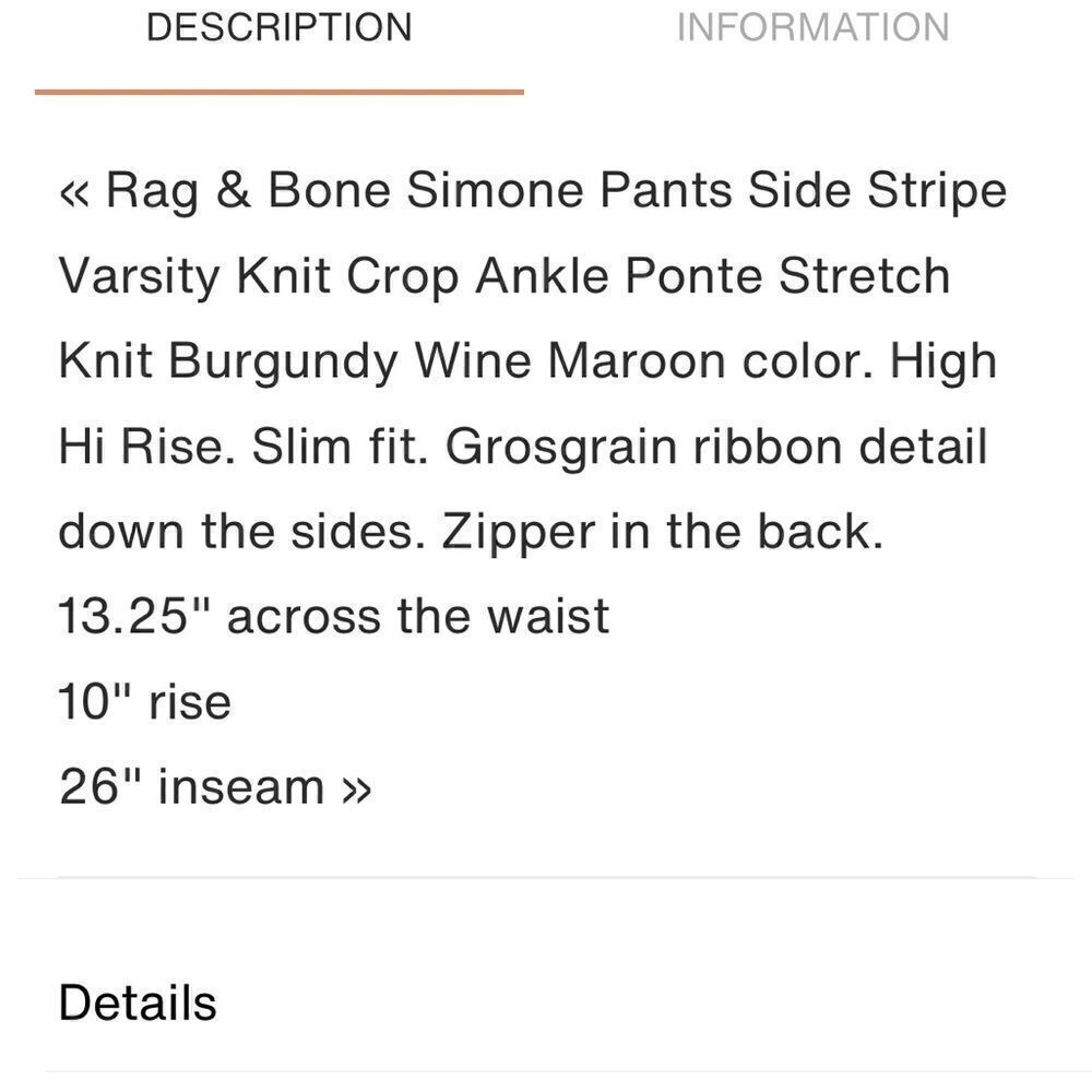 Rag & Bone Simone Pants - Picture 10 of 10